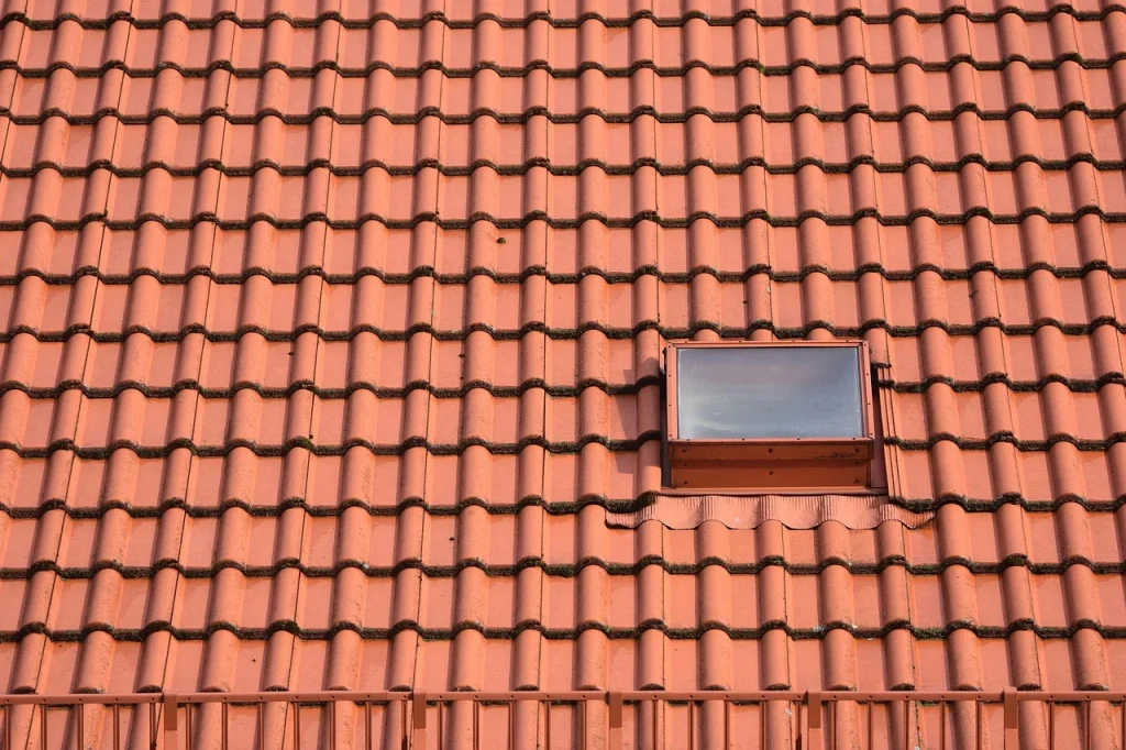 Brick Roof Tile Wood Planks