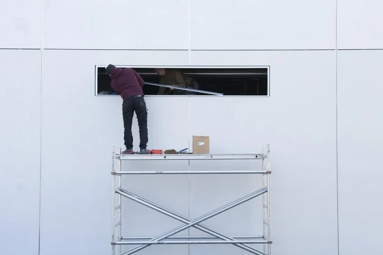 Construction Worker Ladder