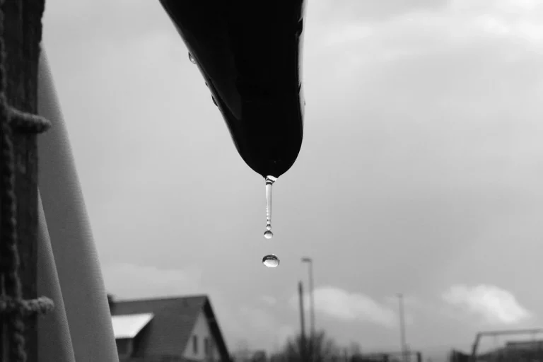 Heavy Rain House Gutter