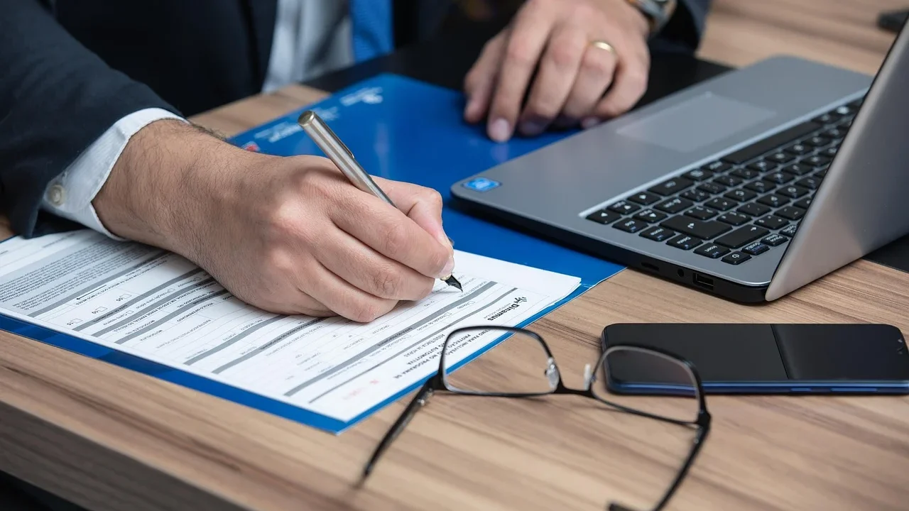 Legal Document Handshake Contract Signing
