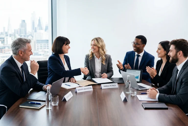 Meeting Discussion Professional Handshake