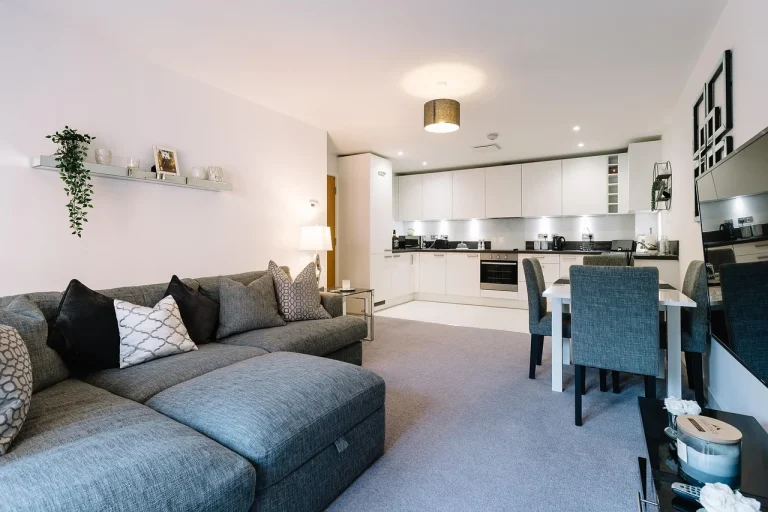 Modern Living Room Minimalist Kitchen