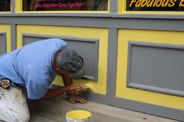 Professional Floor Tiles Construction Worker