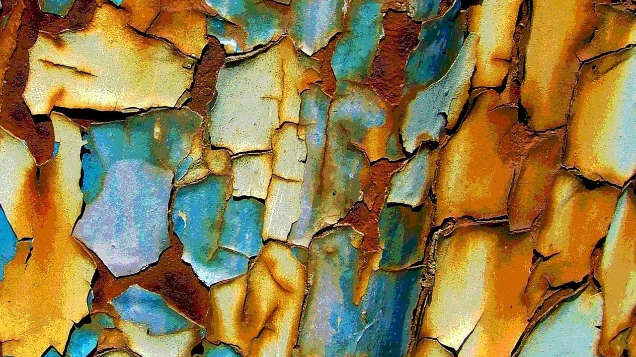 Cracked Wall Rusty Gate