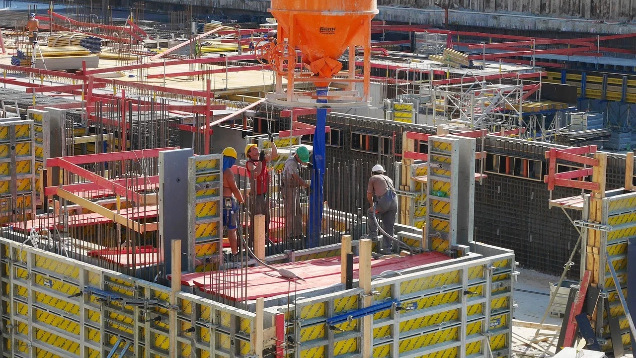 Foundation Strengthening Concrete Column Construction Site