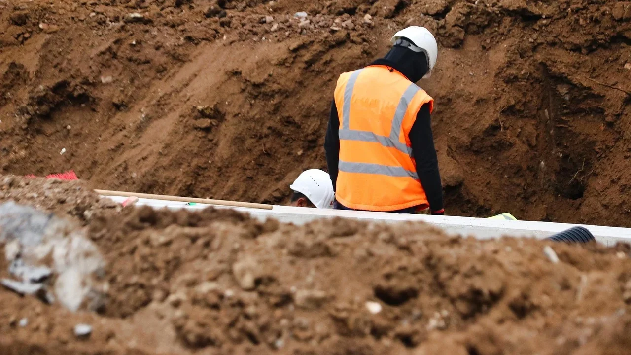 Organized Construction Site Material Storage Safety At Site