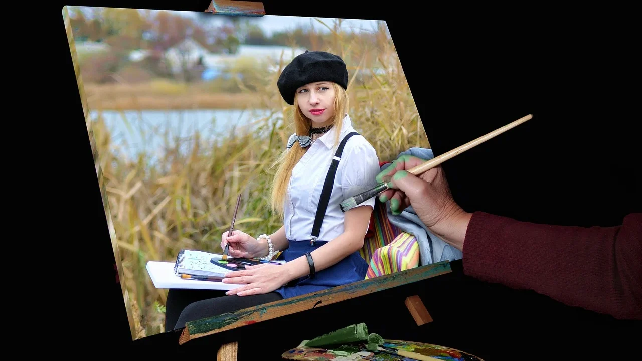Painter Painting Process