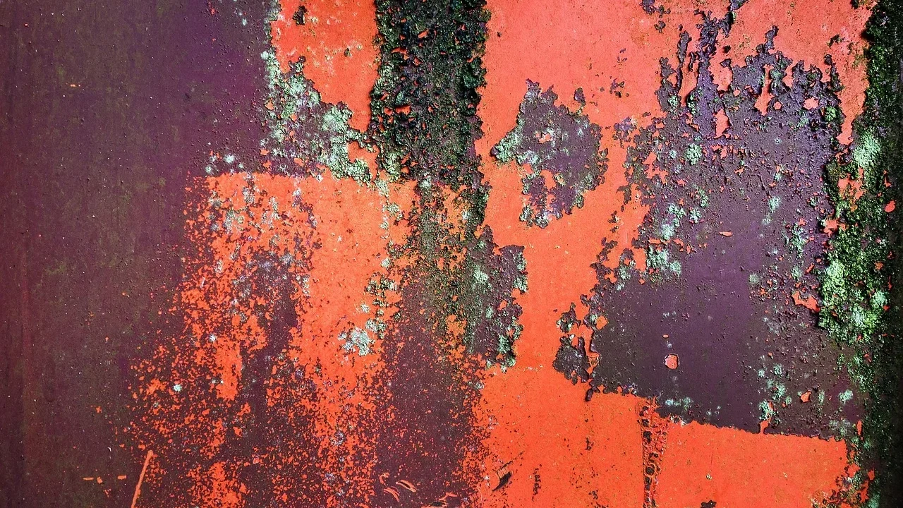 Peeling Paint Cracked Wall