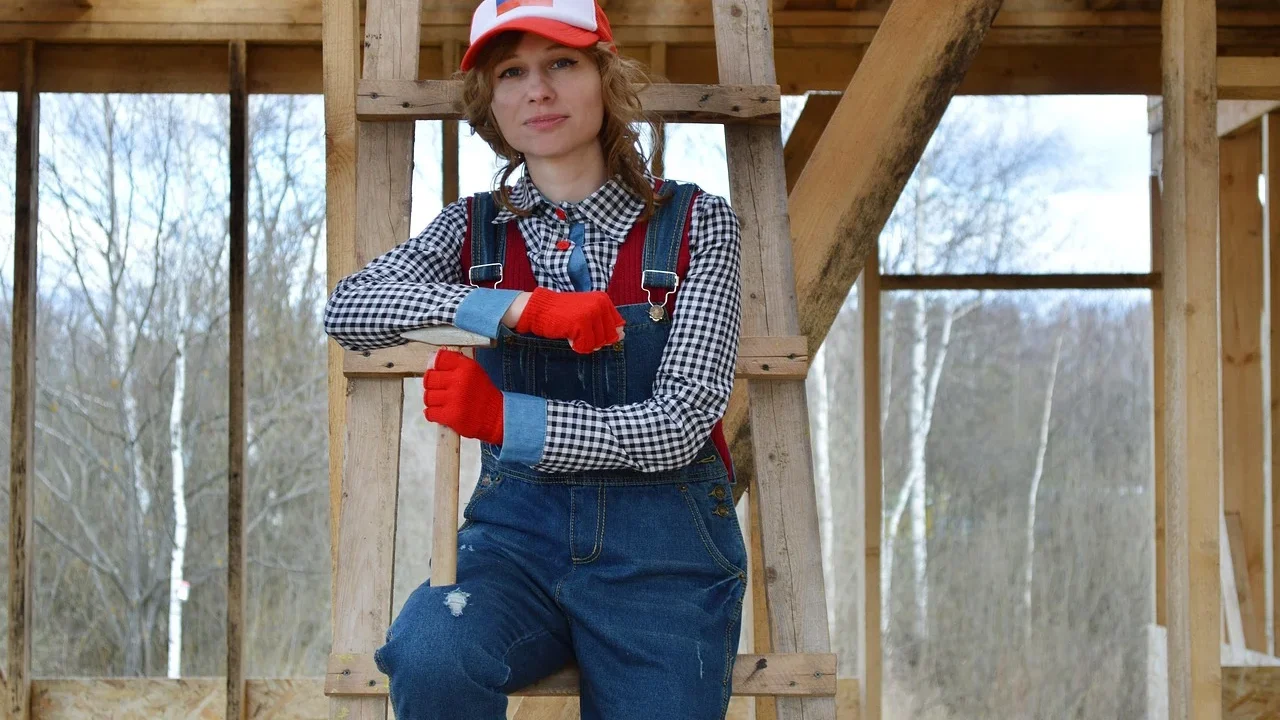 Roof Repair Construction Worker