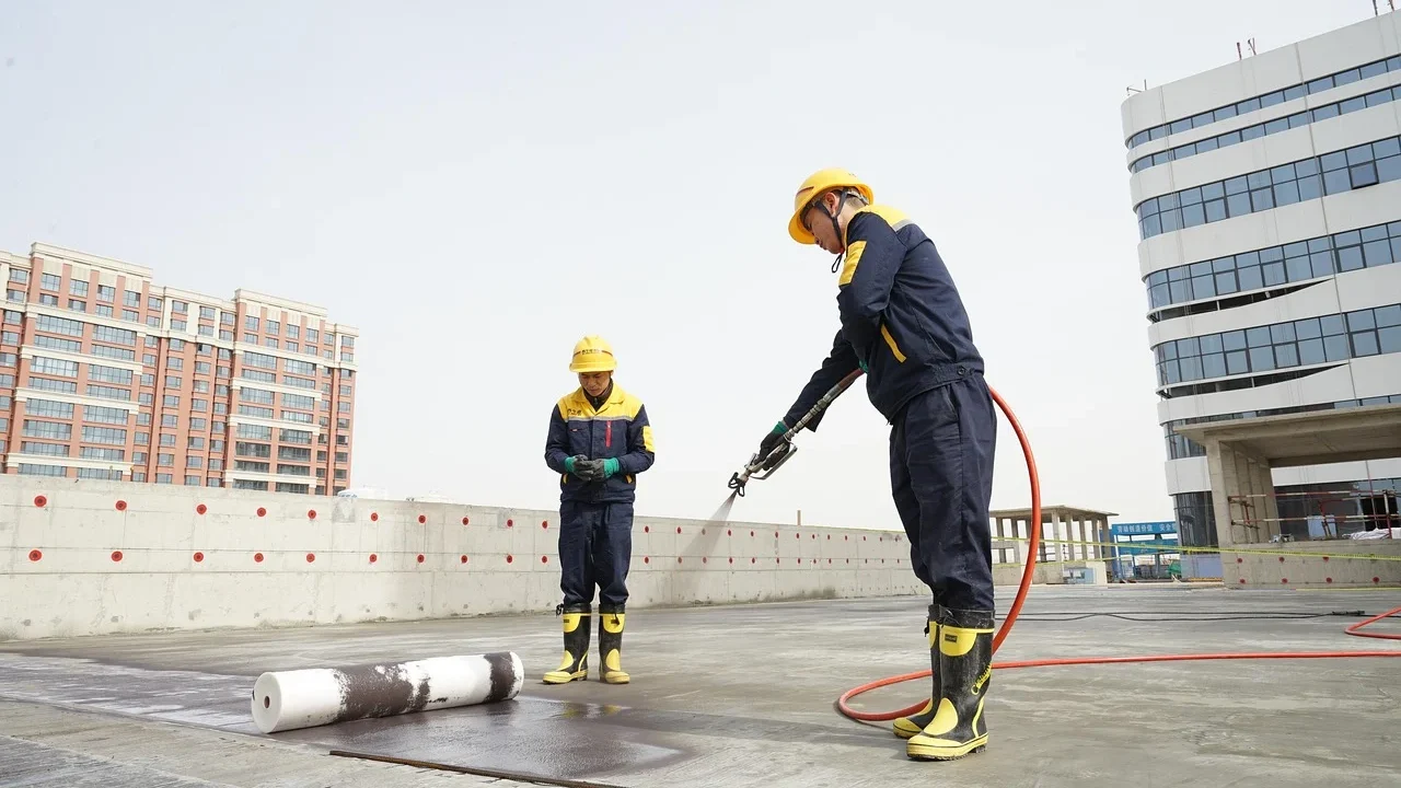 Waterproofing Construction Worker