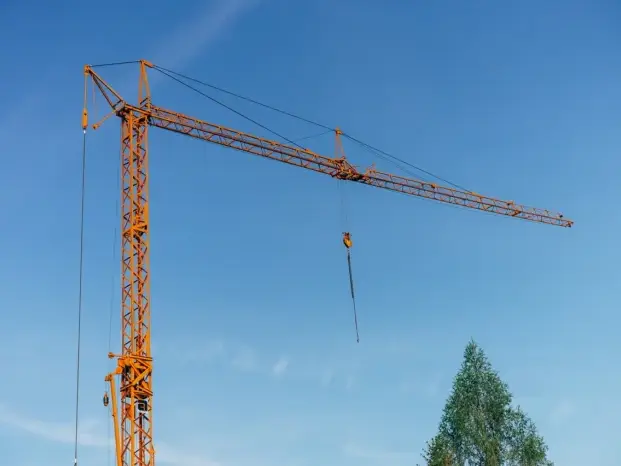 Architectural Blueprint Construction Site