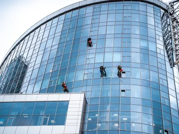 Cleaning Facade Maintenance Worker House Exterior