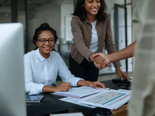 Contractor Meeting Handshake