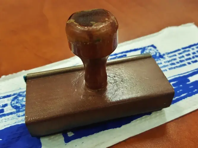 Government Building Document Stamp