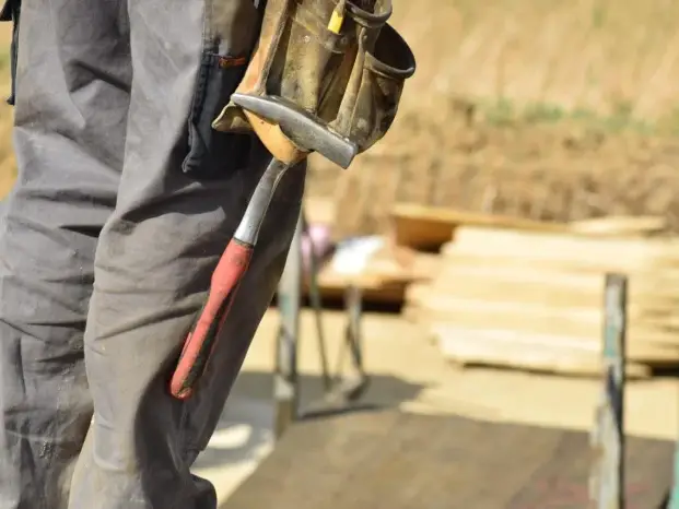 Construction Worker Installation Process